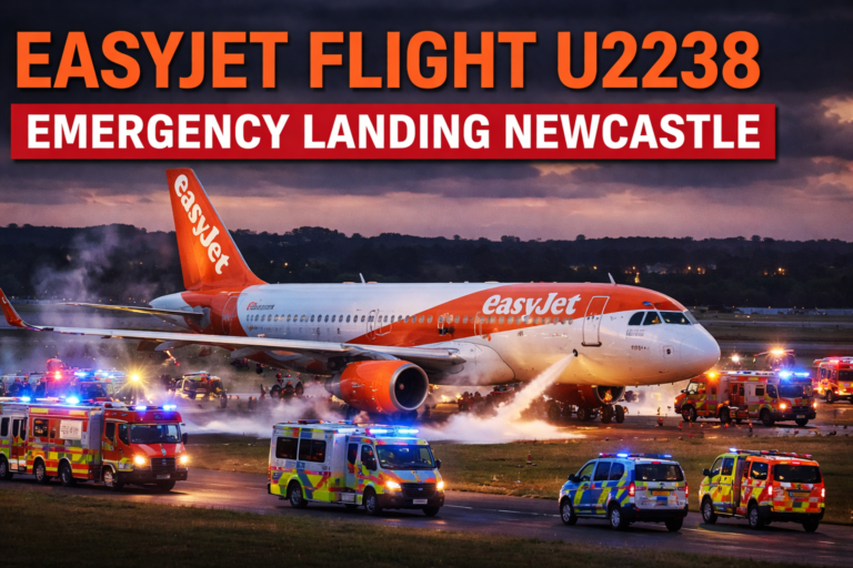 EasyJet Flight U2238 Emergency Landing Newcastle